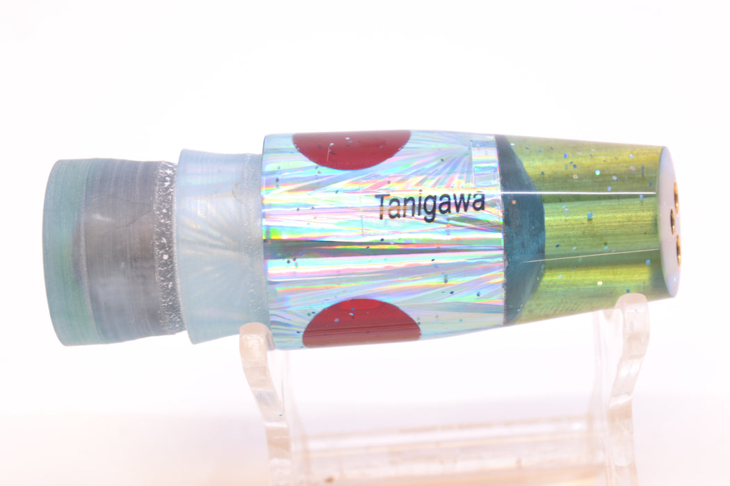 Tanigawa Lures Ice Blue Rainbow Starburst Red Eyes 2-Hole Slant 7" 5oz GZE