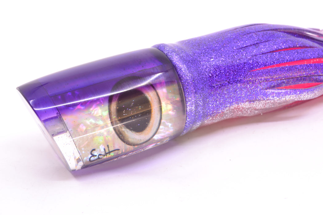Marlin Magic White Awabi Purple Back Taxi Eyes Henry 12" 11.5oz Skirted Purple-Silver