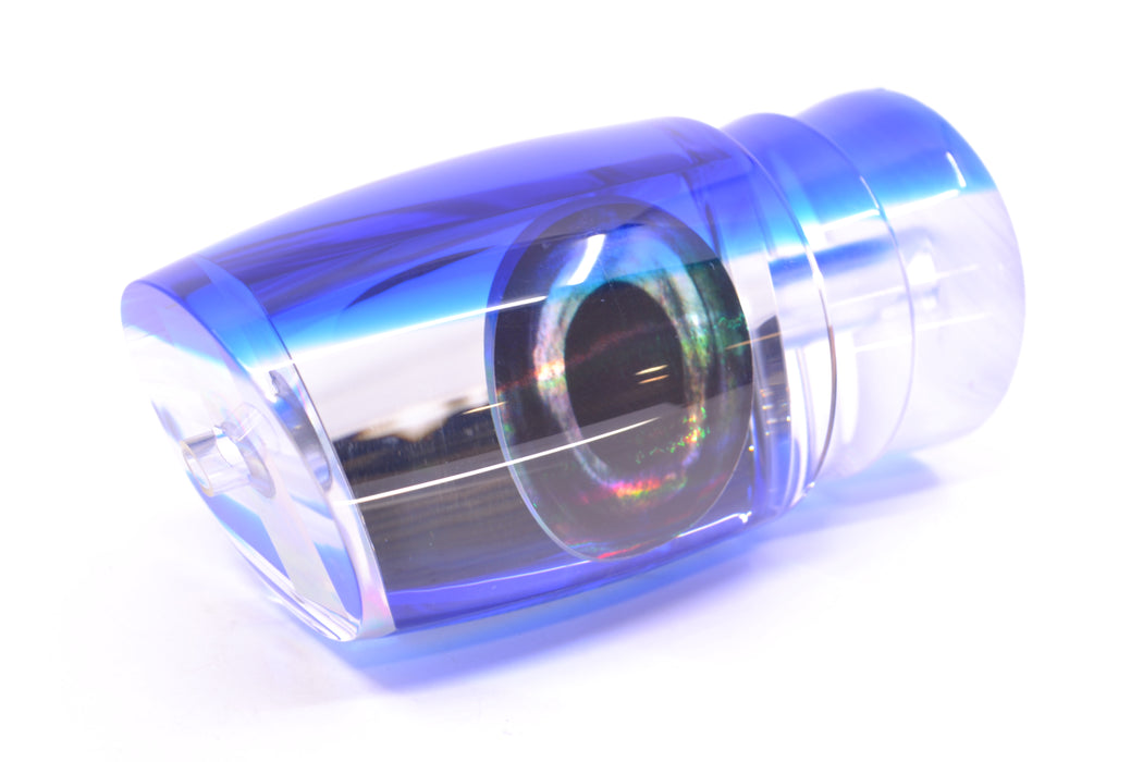 Moyes Lures Clear Mirrored Blue Back Taxi Eyes Hannibal 14" 6oz