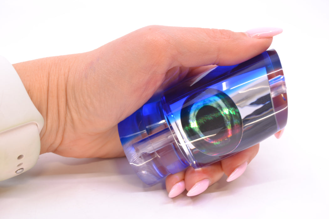 Moyes Lures Clear Mirrored Blue Back Taxi Eyes Hannibal 14" 6oz