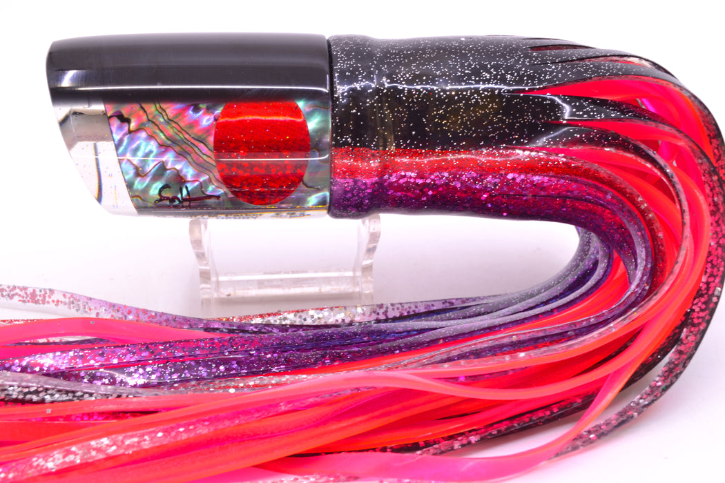 Marlin Magic Blue-Purple Abalone Black Back Henry 12" 11.5oz Skirted Black-Red-Purple