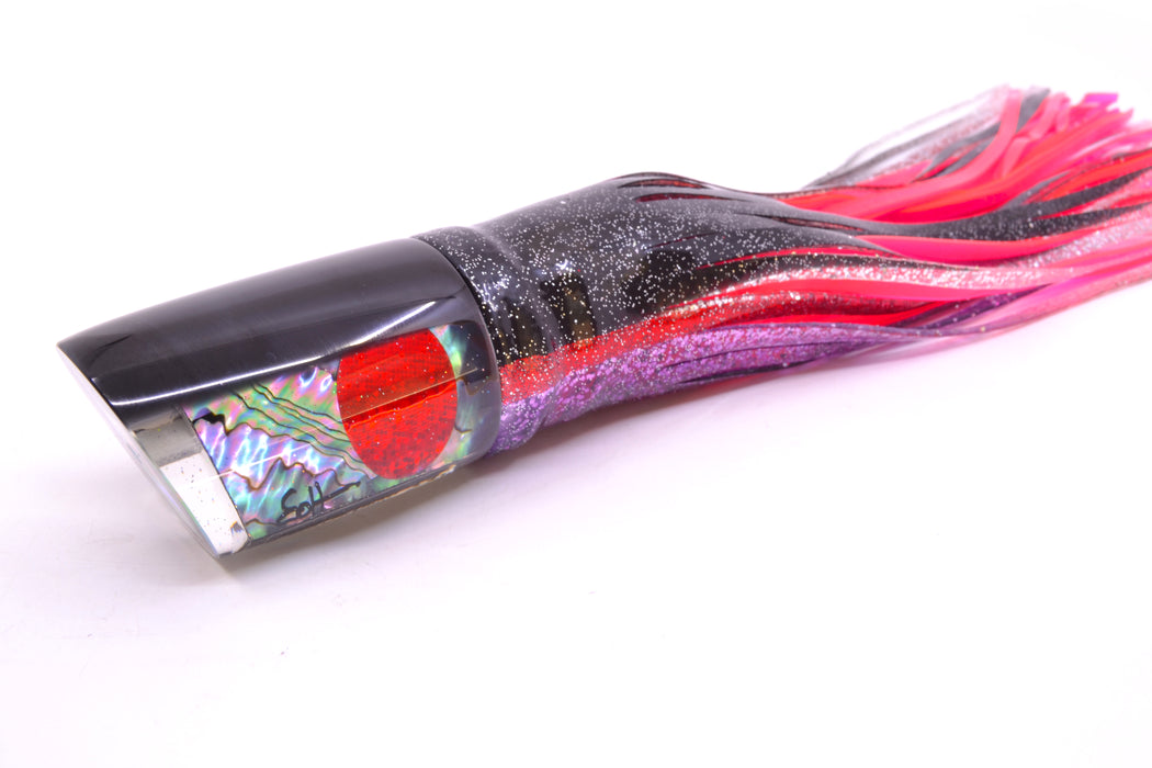 Marlin Magic Blue-Purple Abalone Black Back Henry 12" 11.5oz Skirted Black-Red-Purple