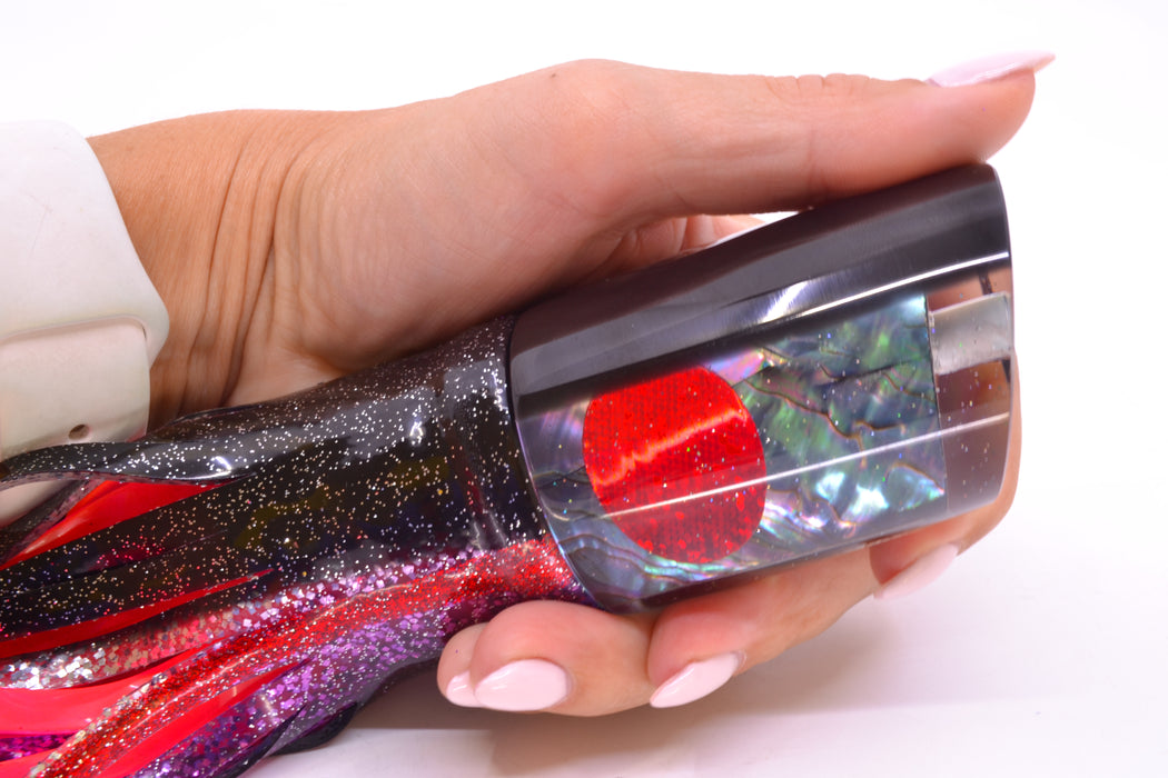 Marlin Magic Blue-Purple Abalone Black Back Henry 12" 11.5oz Skirted Black-Red-Purple