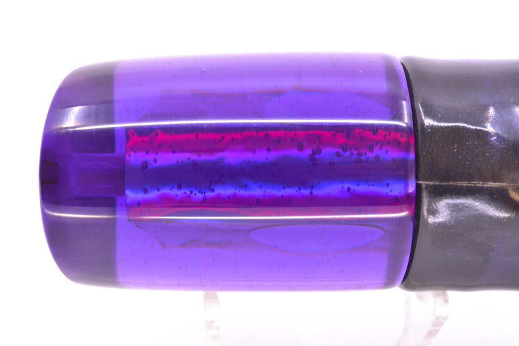 Marlin Magic Lures White Awabi Purple Back Taxi Eyes Henry 12" 9.8oz FT Vinyl Purple Drip