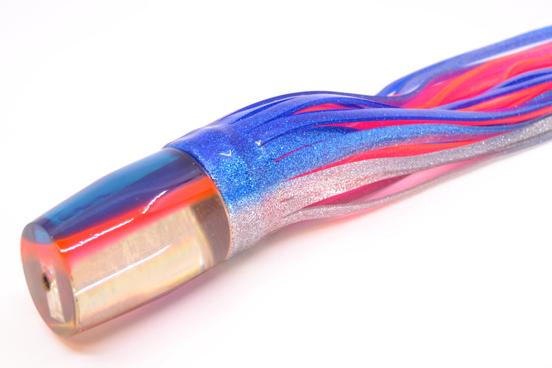 Yo-Zuri Lures RARE Silver Rainbow Blue-Pink Back OK Head 12" 8.3oz Skirted Blue-Silver