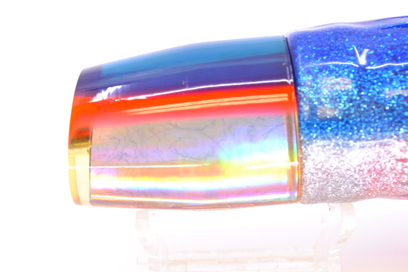 Yo-Zuri Lures RARE Silver Rainbow Blue-Pink Back OK Head 12" 8.3oz Skirted Blue-Silver