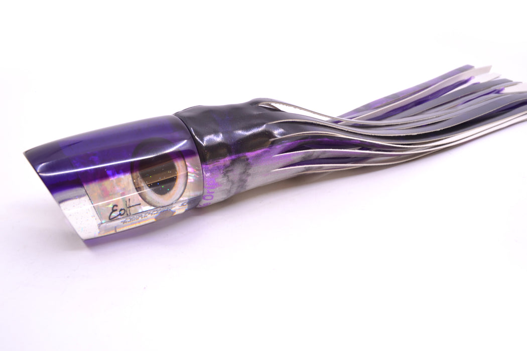 Marlin Magic Lures White Awabi Purple Back Taxi Eyes Henry 12" 9.8oz FT Vinyl Purple Drip