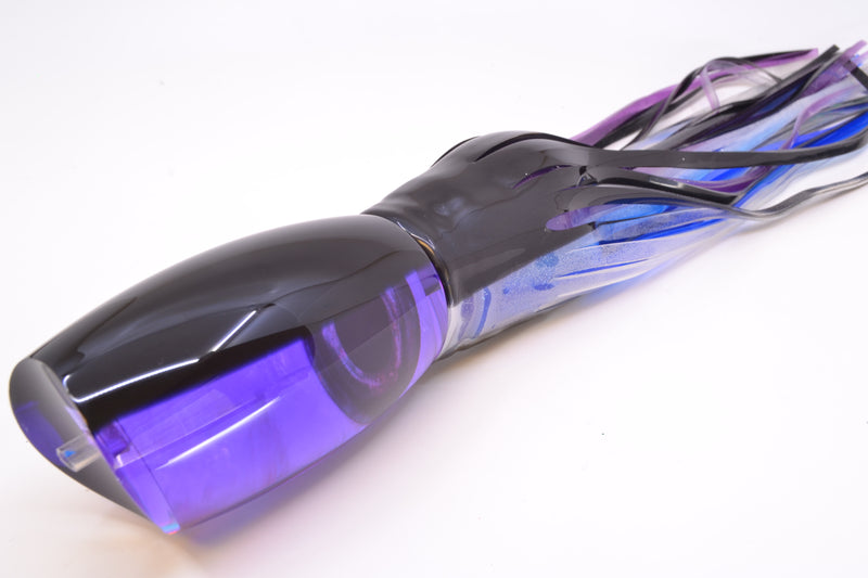 Moyes Lures Purple MOP Black Back 1305 16" 16.5oz Skirted Black Skipjack