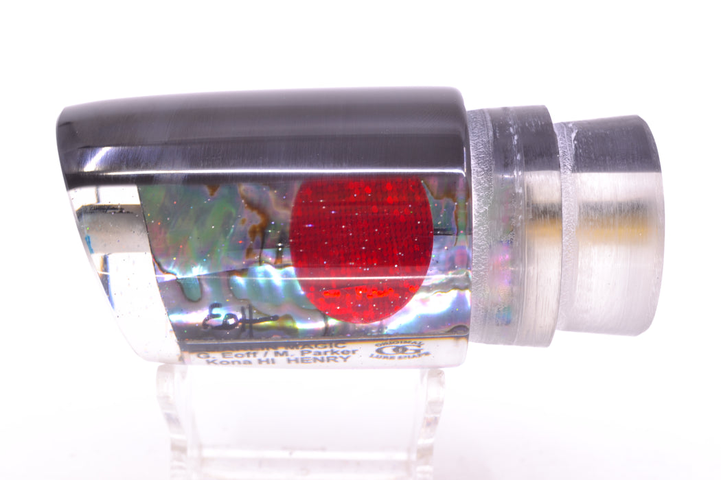 Marlin Magic Lures Blue-Purple Abalone Black Back Red Eyes Henry 12" 8oz