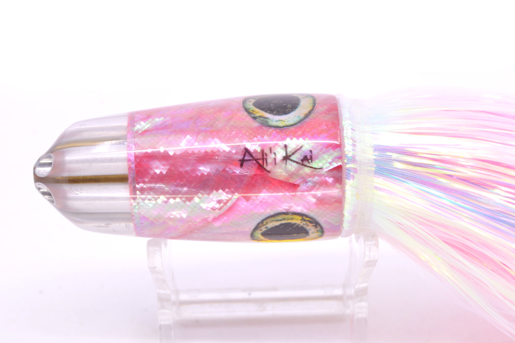 Ali'i Kai Lures Pink Awabi Six Shooter 9" 6oz Flashabou White/Pink
