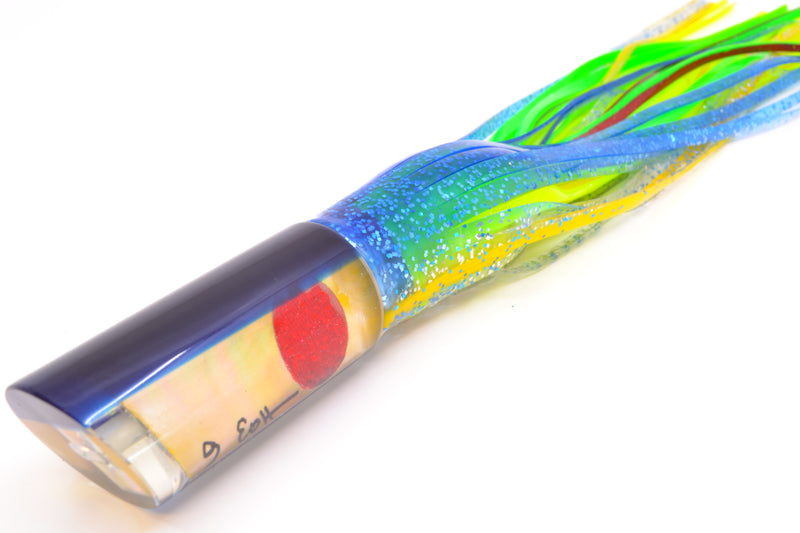 Marlin Magic Lures Golden MOP Blue Back Red Eyes Large Tube 12" 8oz Skirted