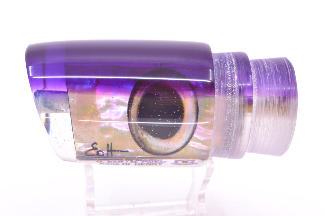 Marlin Magic Lures White Awabi Purple Back Taxi Eyes Henry 12" 8oz