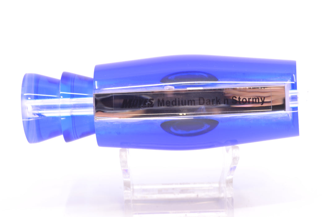 Moyes Lures Ice Blue-Pink Dichro Blue Back Taxi Eyes Medium Dark-N-Stormy 12" 5oz