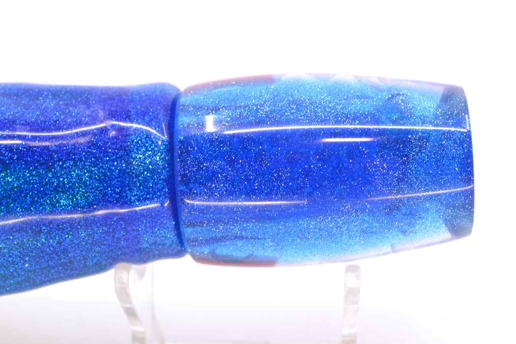 Coggin Lures Ice Rainbow Dichro Blue Back Medium Copalure Invert 10" 8oz Skirted