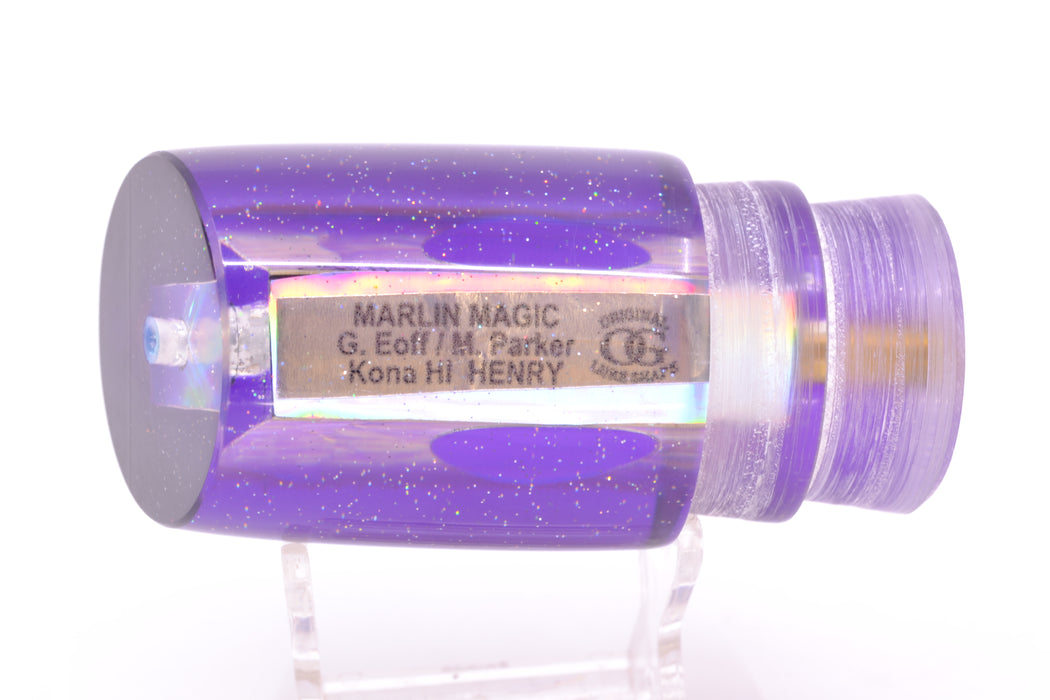 Marlin Magic Lures White Awabi Purple Back Taxi Eyes Henry 12" 8oz