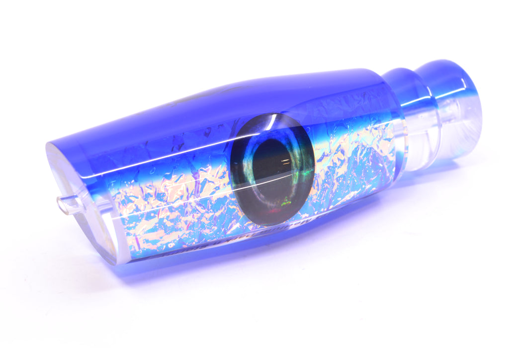 Moyes Lures Ice Blue-Pink Dichro Blue Back Taxi Eyes Medium Dark-N-Stormy 12" 5oz