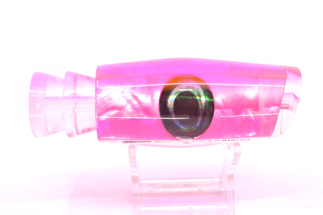 Moyes Lures Pink MOP Pink Back Taxi Eyes Medium Dark-N-Stormy 12" 5oz