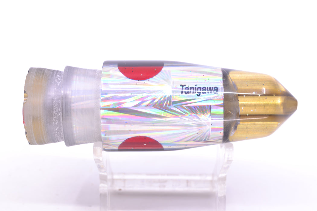 Tanigawa Lures Silver Rainbow Starburst Black Back Red Eyes 2-Hole Bullet 9"+ 7.8oz GZE