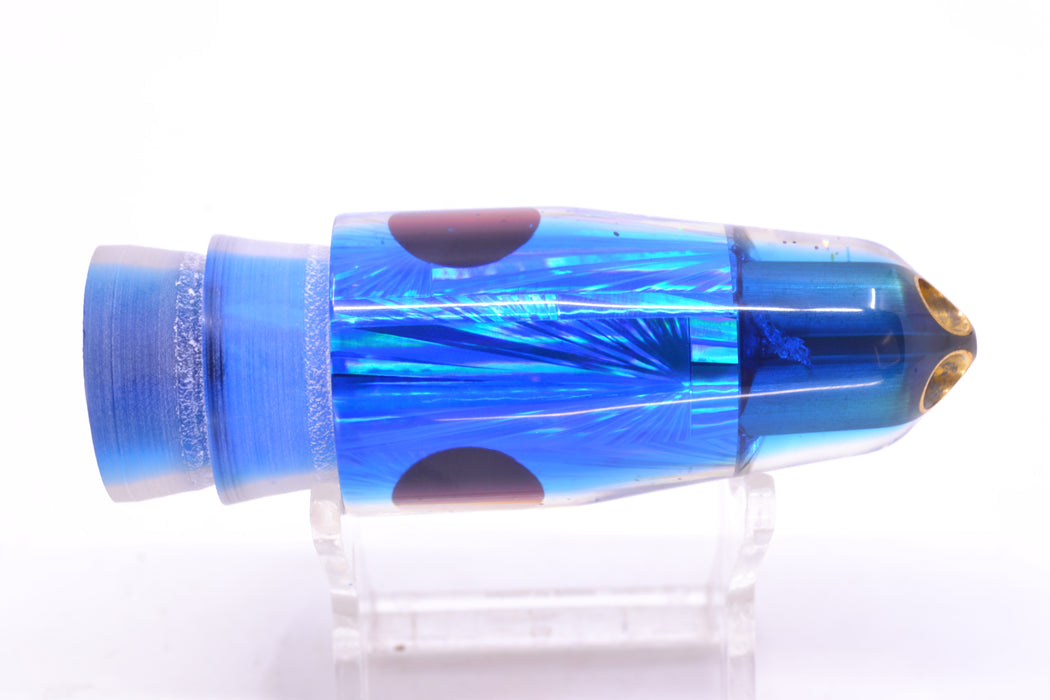 Tanigawa Lures Silver Rainbow Starburst Blue Back Red Eyes 2-Hole Bullet 9"+ 7.8oz GZE