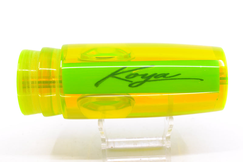 Koya Lures Lime Green Rainbow Doll Eyes Hard Head 14" 8.7oz