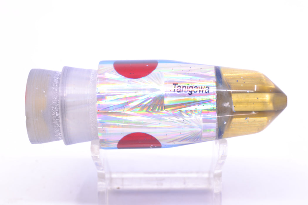 Tanigawa Lures Silver Rainbow Starburst Blue Back Red Eyes 2-Hole Bullet 9"+ 7.8oz GZE