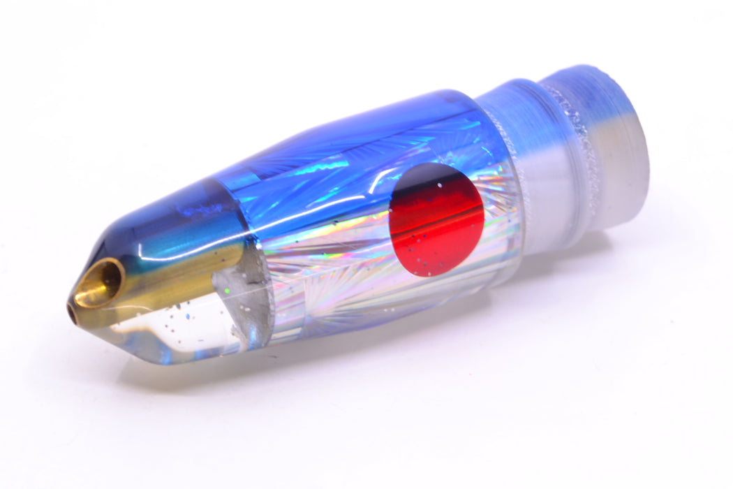 Tanigawa Lures Silver Rainbow Starburst Blue Back Red Eyes 2-Hole Bullet 9"+ 7.8oz GZE