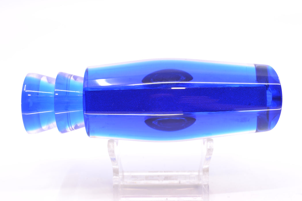 Moyes Lures Blue-Pink Dichro Blue Back Taxi Eyes Medium Dark-N-Stormy 12" 5oz