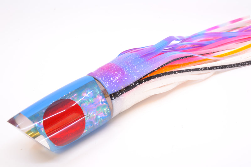 Koya Lures Ice Blue Awabi Red Eyes Straight Runner 12" 9.5oz Skirted Gay Bob