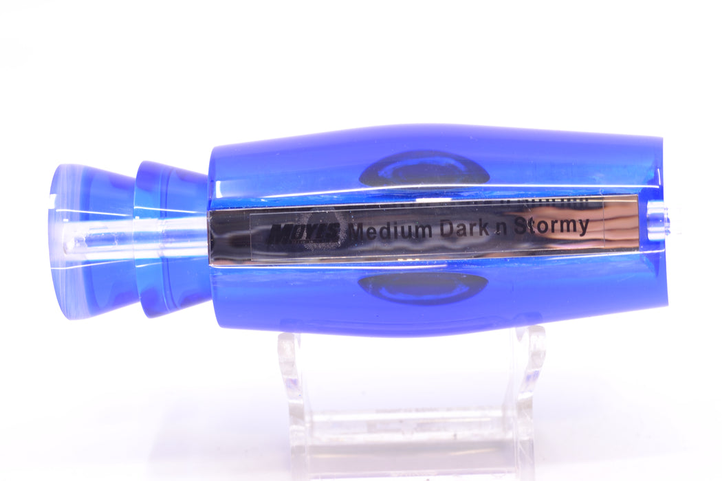 Moyes Lures Blue-Pink Dichro Blue Back Taxi Eyes Medium Dark-N-Stormy 12" 5oz