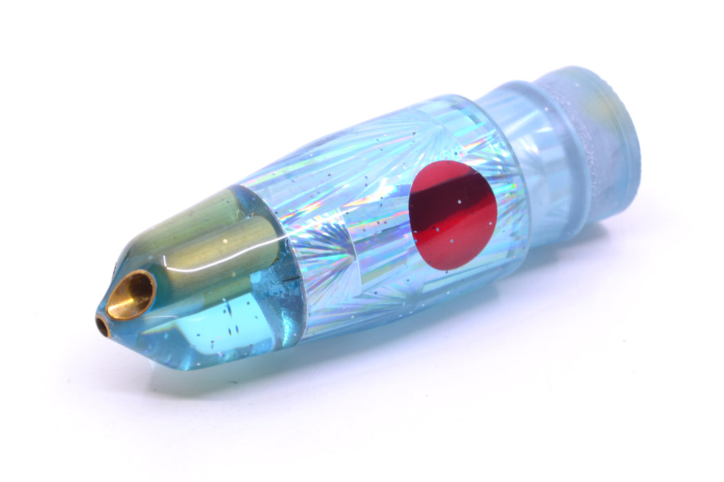 Tanigawa Lures Ice Blue Rainbow Starburst Red Eyes 2-Hole Bullet 9"+ 7.8oz GZE