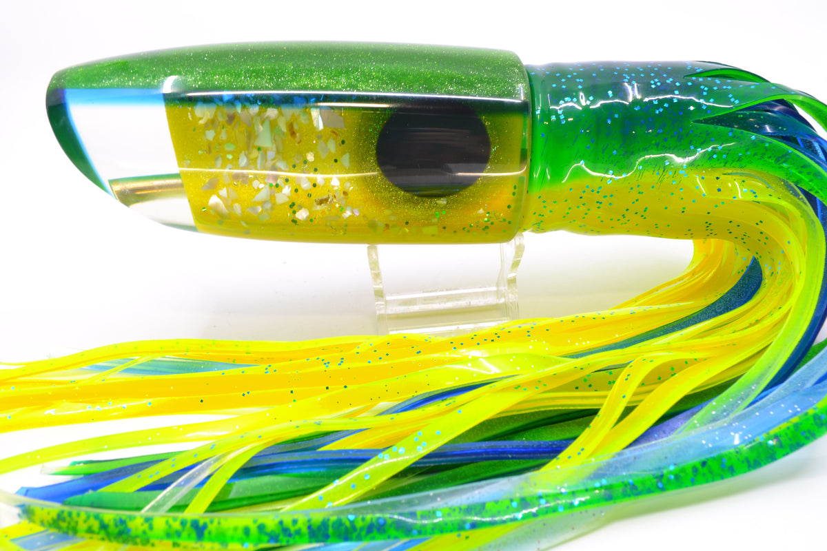 Coggin Lures Yellow S&P Green-Blue Back 70's Tado Swimmer 16