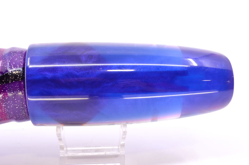 Coggin Lures Rainbow MOP Blue-Purple Back 70's Tado Swimmer 16" 22oz Skirted Purple-Blue