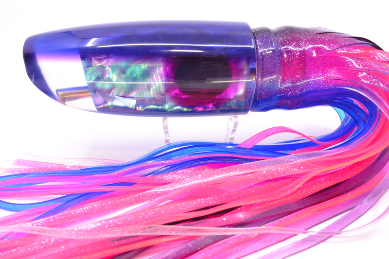 Coggin Lures Rainbow MOP Blue-Purple Back 70's Tado Swimmer 16" 22oz Skirted Purple-Blue