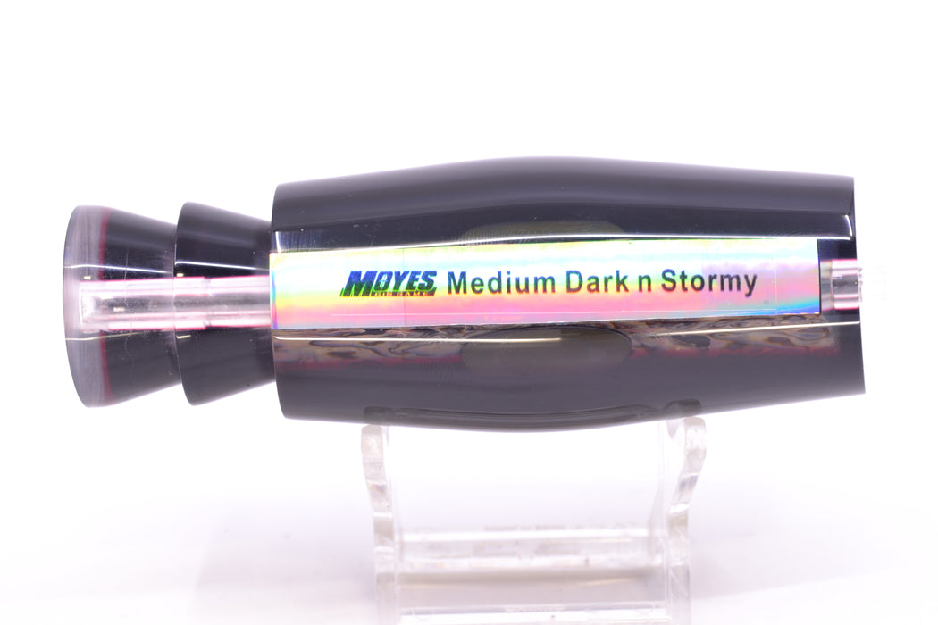 Moyes Lures Paua Shell Black-Red Back Taxi Eyes Medium Dark-N-Stormy 12" 5oz
