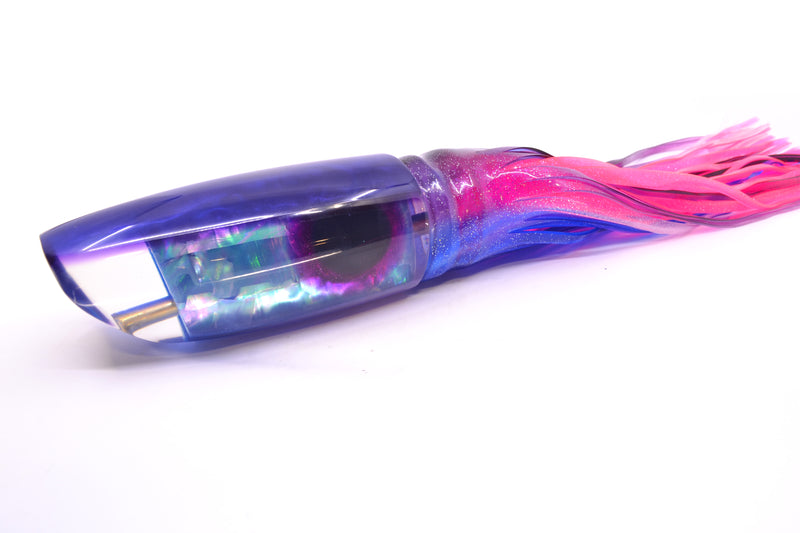 Coggin Lures Rainbow MOP Blue-Purple Back 70's Tado Swimmer 16" 22oz Skirted Purple-Blue