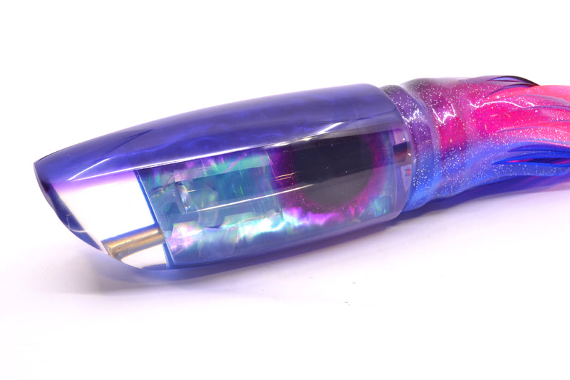 Coggin Lures Rainbow MOP Blue-Purple Back 70's Tado Swimmer 16" 22oz Skirted Purple-Blue