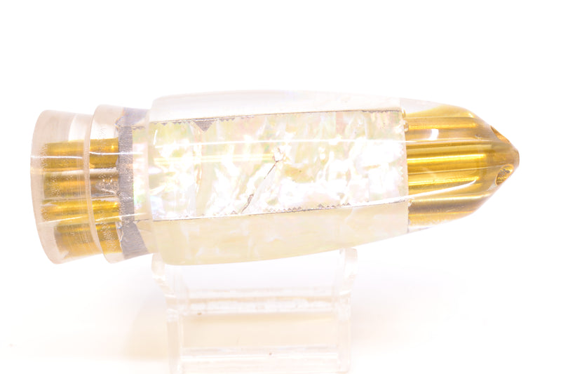Koya Lures White Awabi 4-Hole AK Bullet 12" 10.7oz