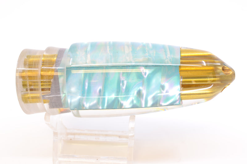 Koya Lures Ice Blue Ripple Shell 4-Hole AK Bullet 12" 10.7oz