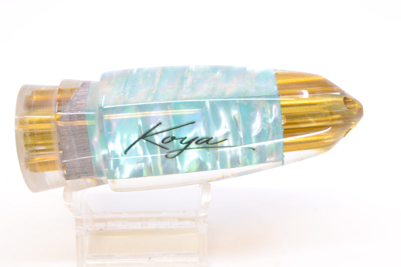 Koya Lures Ice Blue Ripple Shell 4-Hole AK Bullet 12" 10.7oz