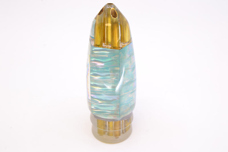 Koya Lures Ice Blue Ripple Shell 4-Hole AK Bullet 12" 10.7oz
