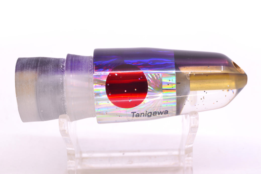 Tanigawa Lures Silver Rainbow Starburst Purple Back Red Eyes 2-Hole Bullet 7" 5oz