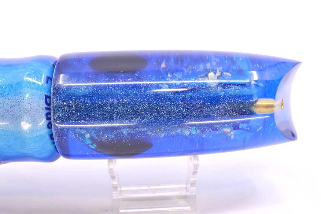 Coggin Lures Blue Cracked Glass Blue Back 70's Tado Swimmer 16" 19oz FT Vinyl Blue Dream