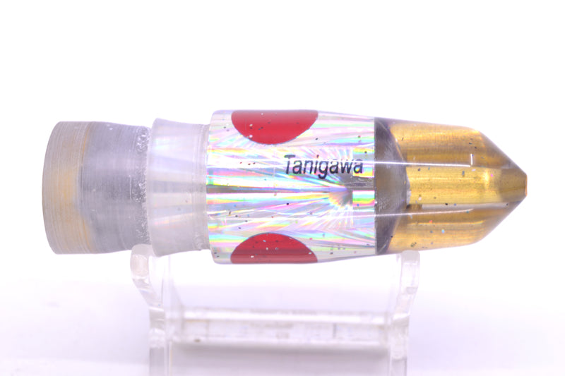 Tanigawa Lures Silver Rainbow Starburst Purple Back Red Eyes 2-Hole Bullet 7" 5oz