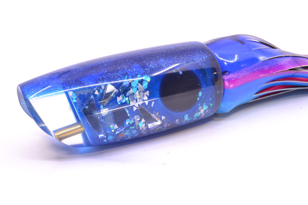 Coggin Lures Blue Cracked Glass Blue Back 70's Tado Swimmer 16" 19oz FT Vinyl Blue Dream