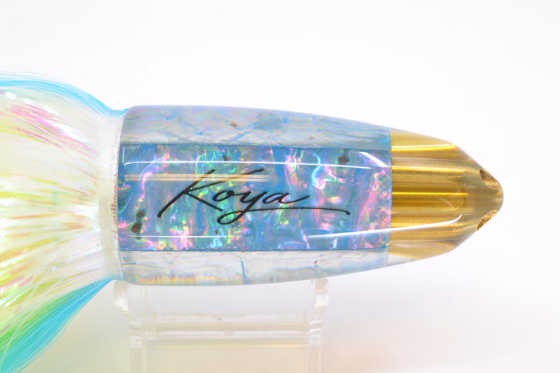 Koya Lures Ice Blue Awabi 4-Hole AK Bullet 12" 14.5oz EZ Flash Feathersword