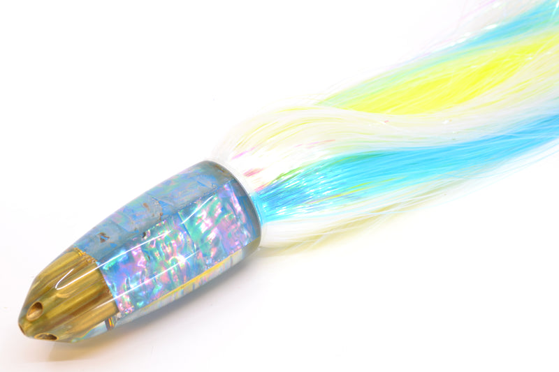 Koya Lures Ice Blue Awabi 4-Hole AK Bullet 12" 14.5oz EZ Flash Feathersword