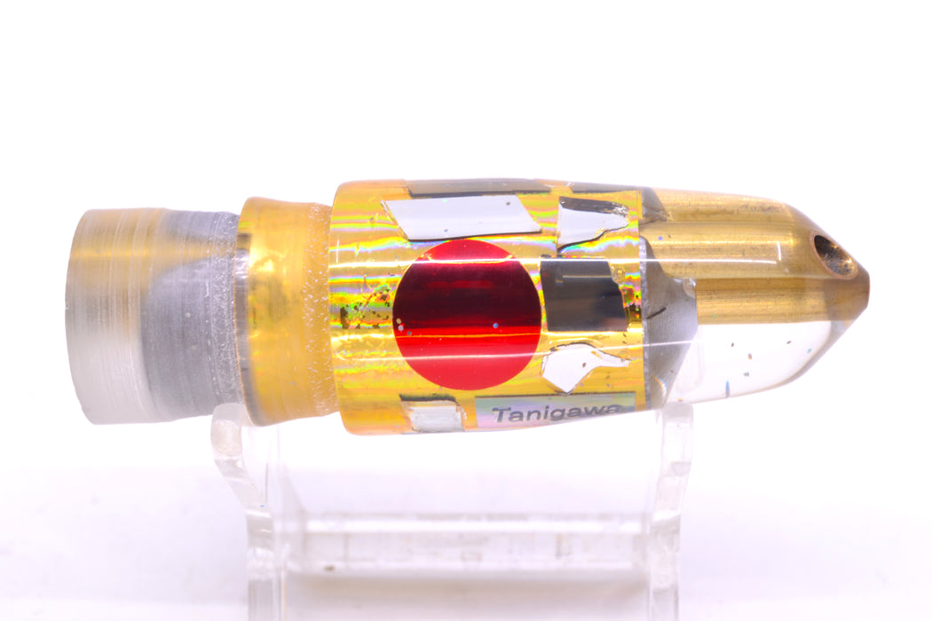 Tanigawa Lures Gold Aurora Cracked Glass Red Eyes 2-Hole Bullet 7" 5oz