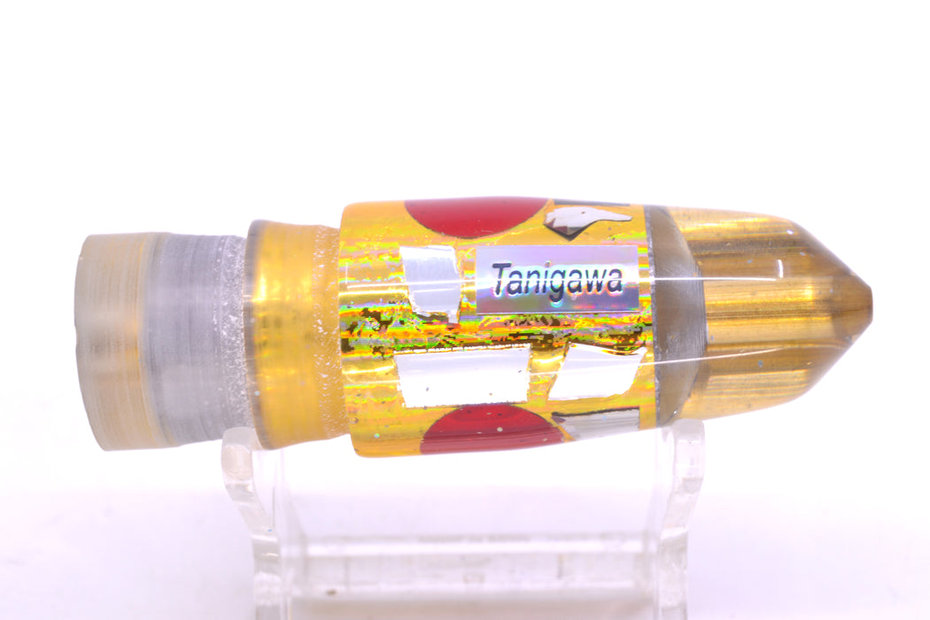 Tanigawa Lures Gold Aurora Cracked Glass Red Eyes 2-Hole Bullet 7" 5oz