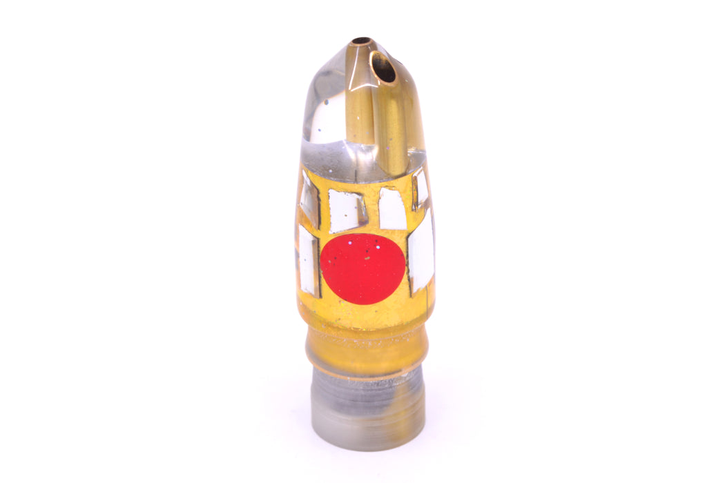 Tanigawa Lures Gold Aurora Cracked Glass Red Eyes 2-Hole Bullet 7" 5oz