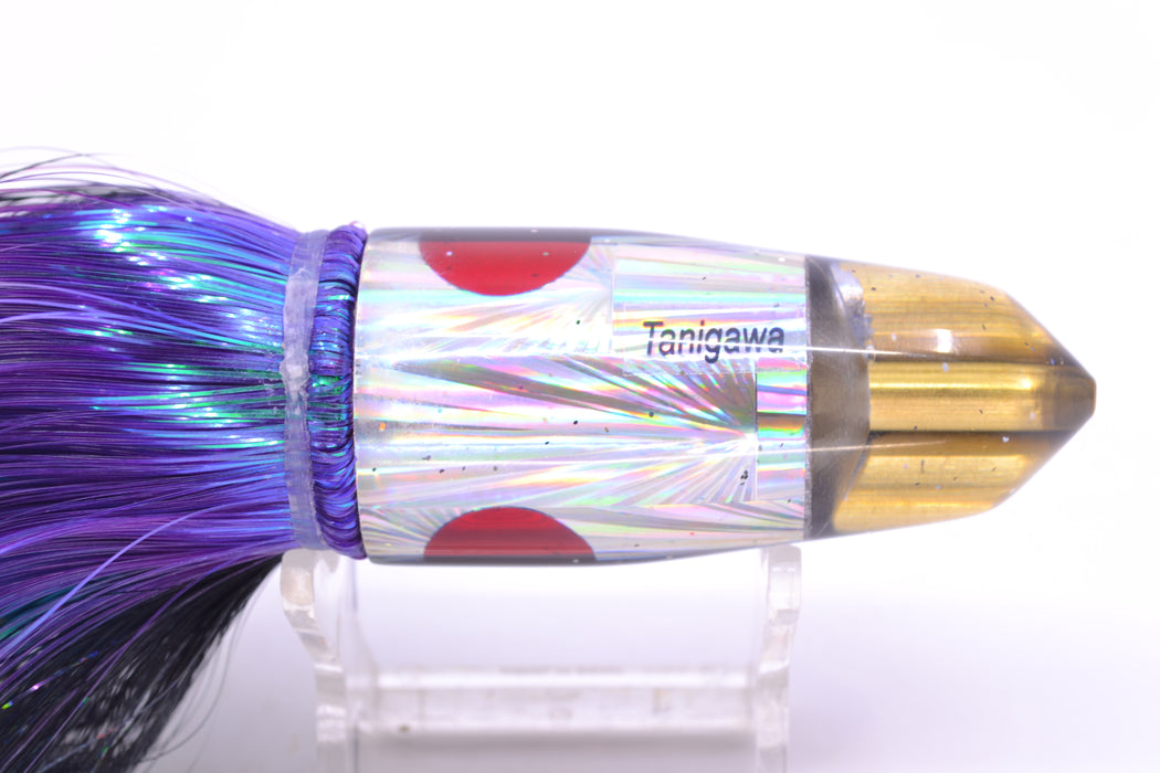 Tanigawa Lures Silver Starburst Black Back 2-Hole Bullet 9"+ 8.5oz Strobez Black-Purple GZE